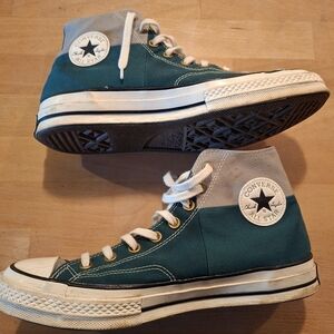 Converse All Star High-Tops - Teal and Gray